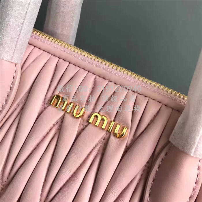 顶级高仿包包缪缪miumiu手提包 5BB020 mini提花凸纹绗缝手提包