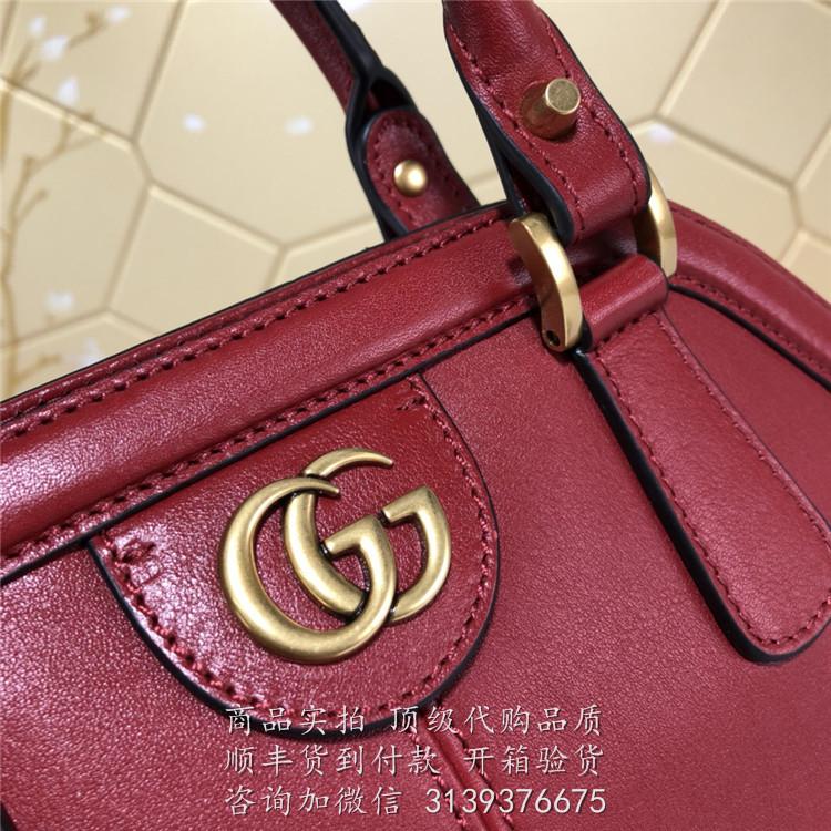 Gucci 红色 516459 RE(BELLE)中号手提购物袋