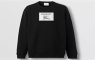 BURBERRY 80644021 男士黑色 Prorsum 标签棉质运动衫