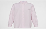 PRADA P497GR 女士粉红色 刺绣 Oxford 棉质衬衫