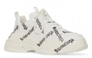 BALENCIAGA/巴黎世家 男士白色 TRIPLE S LOGOTYPE 运动鞋 536737W2FAB9010