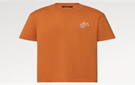 LV 1ABIY2 男士橙色 刺绣标识棉质短袖圆领衫