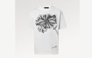 LV/路易威登 白色 LV X YK PSYCHEDELIC FLOWER 标准版型 T恤1AB6IJ