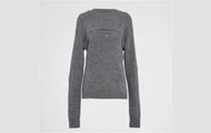 PRADA/普拉达 石板灰色 配上装式羊绒和羊毛毛衣 20114