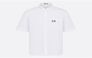 DIOR 493C515A1581 男士白色 Dior Charm 短袖衬衫