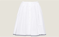 MIUMIU MG1967 女士白色 府绸半身裙