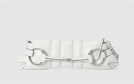 GUCCI 764255 女士白色 Gucci Horsebit Chain 中号肩背包