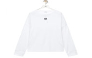 LOEWE H526Y22XAY 男士白色 棉质超大版型长袖 T恤