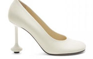 LOEWE/罗意威 女士白色 羊皮 Toy 高跟鞋 L814S01X64