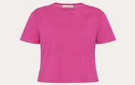 VALENTINO BMG22H8FTUWT 女士玫粉色 刺绣棉质 T恤
