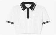 BURBERRY 80703341 女士白色 格纹功能性棉质 Polo衫