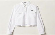 MIUMIU MK1791 女士白色 府绸衬衫