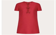 VALENTINO BVA7L71CFIU7 女士红色 CREPE COUTURE 蝴蝶结刺绣短款连衣裙