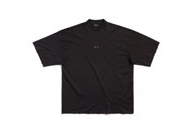 BALENCIAGA/巴黎世家 男士黑色 JE T'AIME大号版型T恤 744439TOVM79070