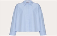VALENTINO BAB5L25DNW02 女士淡蓝色 棉质府绸衬衫