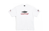 BALENCIAGA/巴黎世家 男士白色 3B SPORTS ICON 中号版型 T恤 764235TPVD79065