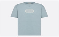 DIOR 343J696C0554 男士淡蓝色 宽松版型 T恤