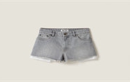 MIUMIU GWP434 女士灰色 牛仔短裤