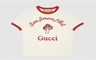 GUCCI 723566 女士米白色 “Gucci Sine Amore Nihil”针织棉 T恤