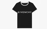 GIVENCHY/纪梵希 女士黑色 修身 T恤 BW70BF3YAC