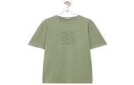 LOEWE H526Y22XB8 男士纯卡其绿 棉质常规版型 T恤