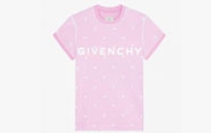 GIVENCHY/纪梵希 女士旧粉色 层叠效果 T恤 BW70CG3YDU