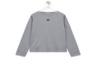LOEWE H526Y22XAZ 男士混合灰色 棉质超大版型长袖 T恤