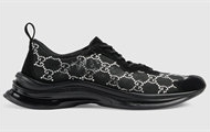 GUCCI 758088 女士黑色 Gucci Run GG 水晶运动鞋