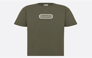 DIOR 343J696C0554 男士绿色 宽松版型 T恤