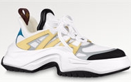 LV 1ABIIC 女士白色拼黄色 LV ARCHLIGHT 2.0 PLATFORM 运动鞋
