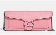 COACH CJ350 LHVDT 女士粉色 TABBY 链带手拿包