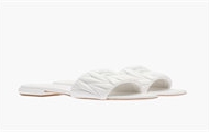 MIUMIU 5XX605 女士白色 Matelassé 软羊皮拖鞋式凉鞋