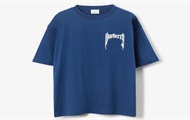 BERBURRY 80701311 男士深海军蓝 徽标印花棉质 T恤衫