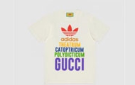 GUCCI/古驰 白色 adidas x Gucci 联名系列针织棉 T恤 717422