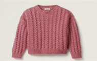 MIUMIU MML871 女士粉红色 羊毛与羊绒混纺毛衣