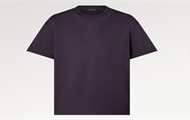 LV 1AF682 男士紫色 LV 压纹 T恤