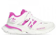 BALENCIAGA/巴黎世家 女士白色拼粉色 BALENCIAGA / ADIDAS TRACK FORUM LOW TOP 运动鞋 734731W3XL59050