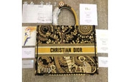 迪奥/Dior  DIOR这种合作艺术复古购物袋 黄色
