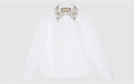 GUCCI 770164 女士白色 刺绣棉质府绸衬衫