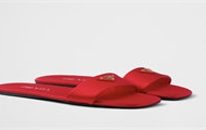 PRADA 1XX355 女士红色 缎布拖鞋