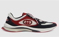 GUCCI 749785 男士黑白红色 Gucci Run 运动鞋