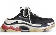 BALENCIAGA/巴黎世家 男士黑色 TRIPLE S 穆勒鞋 755687W3SM11096