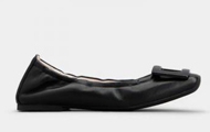 RogerVivier 女士黑色 Viv' Pockette 漆扣纳帕皮革芭蕾舞鞋 RVW6023606091TB999