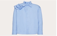 VALENTINO BAB5V05A6IC8 女士蓝色 棉质府绸衬衫