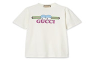 GUCCI 785345 男士米白色 饰 Gucci 印花针织棉 T恤