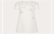 VALENTINO BVA7231CFU48 女士象牙白色 CREPE COUTURE刺绣短款连衣裙