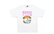 BALENCIAGA/巴黎世家 女士白色 PARIS TROPICAL 中号版型 T恤 764235TPVL99601