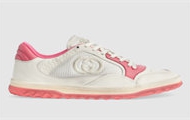 GUCCI 749909 女士白色拼粉色 MAC80 运动鞋
